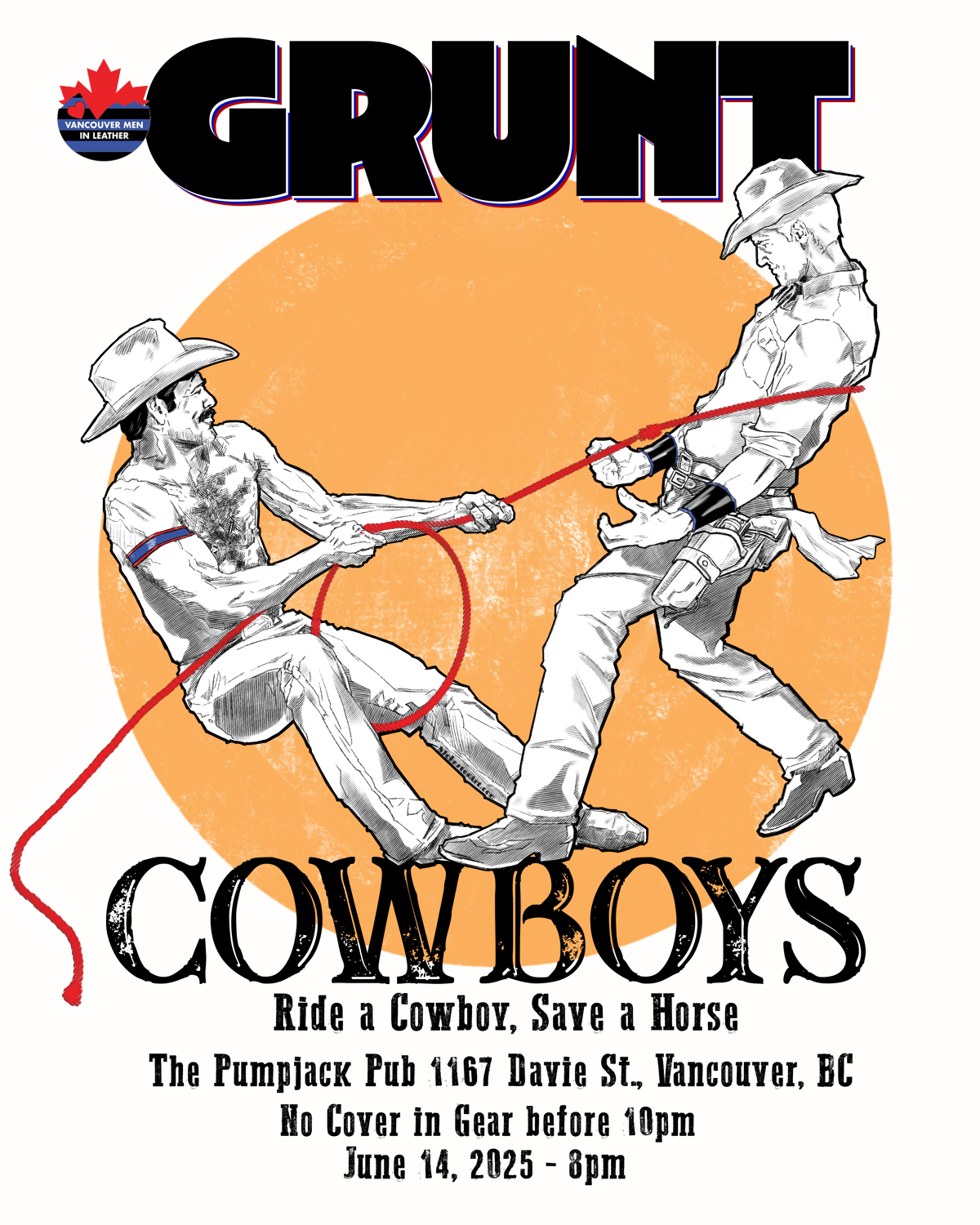 June 2025 - GRUNT Cowboys Poster