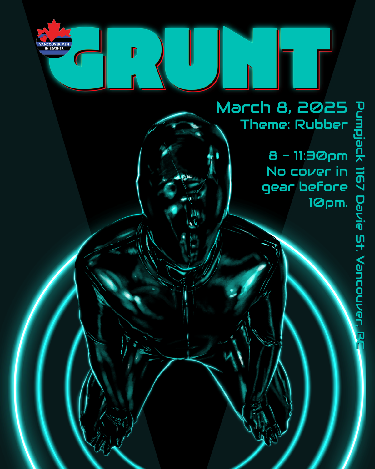 GRUNT Night COLLECTOR'S EDITION Poster - March 2025 - Rubber