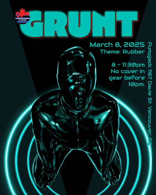 GRUNT Night COLLECTOR'S EDITION Poster - March 2025 - Rubber